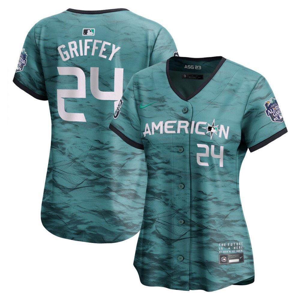 Ken Griffey Jr. American League Women's 2023 MLB All-Star Game Limited Player Jersey - Teal-Pro Kit Vault | Brand New 26/27 Sports Jerseys